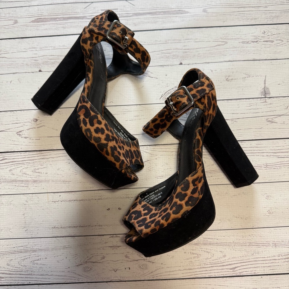 3 for $10 Leopard Print Platform Heels